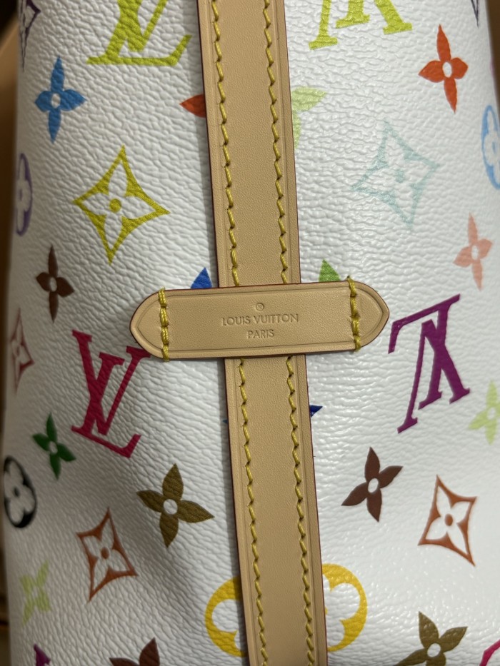 NIGO Louis Vuitton LV x TM CARRYALL Women's Detachable Adjustable Shoulder Strap Colorful Logo Printed Coated Canvas Tote Shoulder Bag Bags #nigo75465