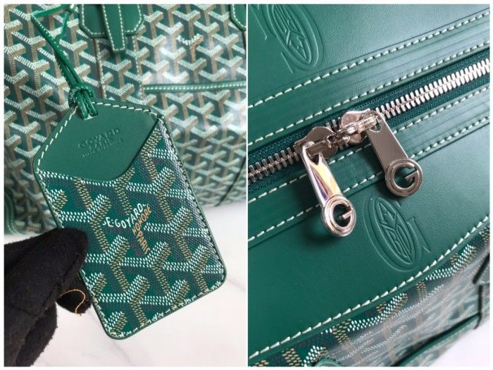 NIGO GOYARD Men's And Women's Old Flower Full Print Canvas Collocation Cowhide Shoulder Cross Handbag Travel Bag Bags #nigo75471