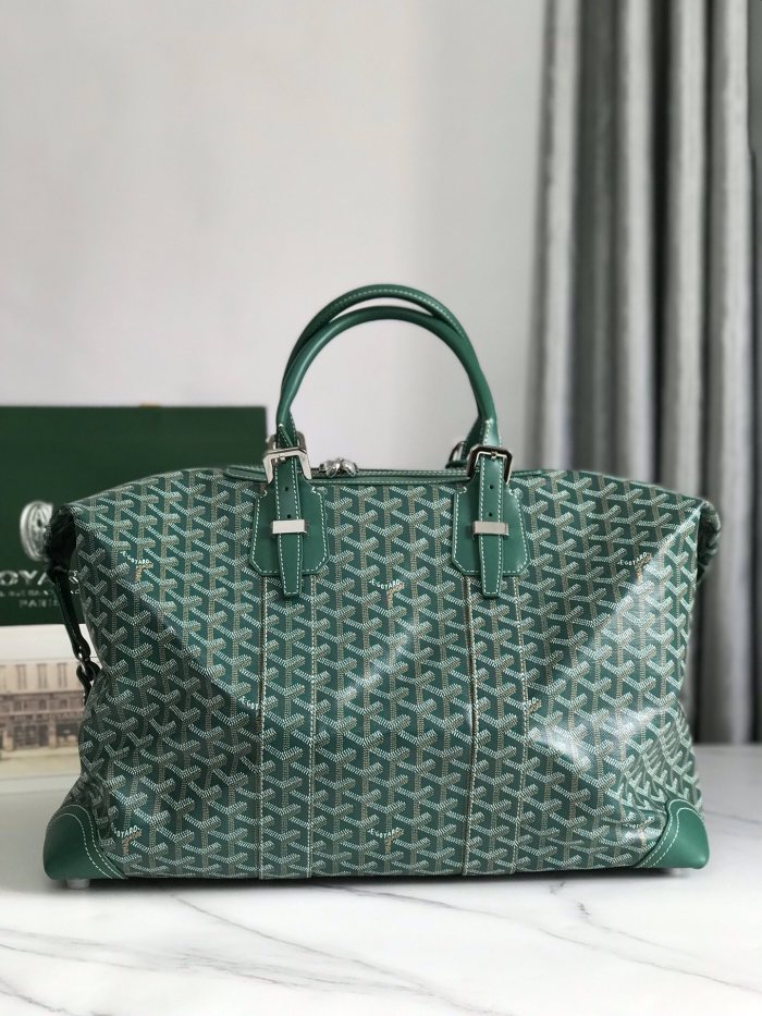 NIGO GOYARD Men's And Women's Old Flower Full Print Canvas Collocation Cowhide Shoulder Cross Handbag Travel Bag Bags #nigo75471