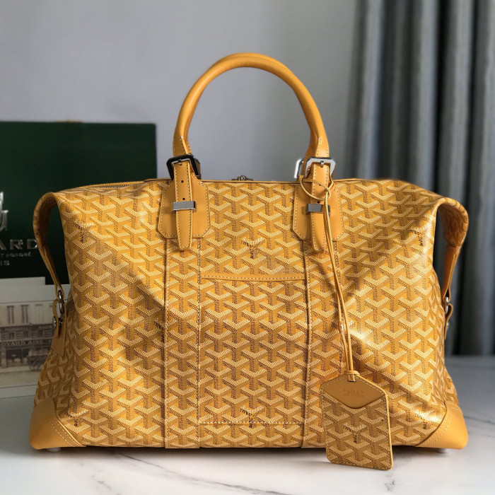 NIGO GOYARD Men's And Women's Old Flower Full Print Canvas Collocation Cowhide Shoulder Cross Handbag Travel Bag Bags #nigo75471