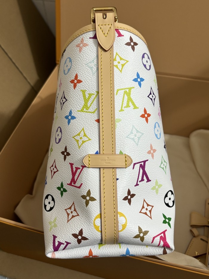 NIGO Louis Vuitton LV x TM CARRYALL Women's Detachable Adjustable Shoulder Strap Colorful Logo Printed Coated Canvas Tote Shoulder Bag Bags #nigo75465