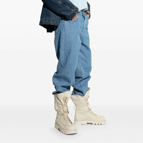 NIGO JW Anderson Men's Cowhide Suede Thigh-high Boots Spring And Fall Fashion High Street Temperament Comfortable Casual Lace-up Boots Ngvp #nigo1124