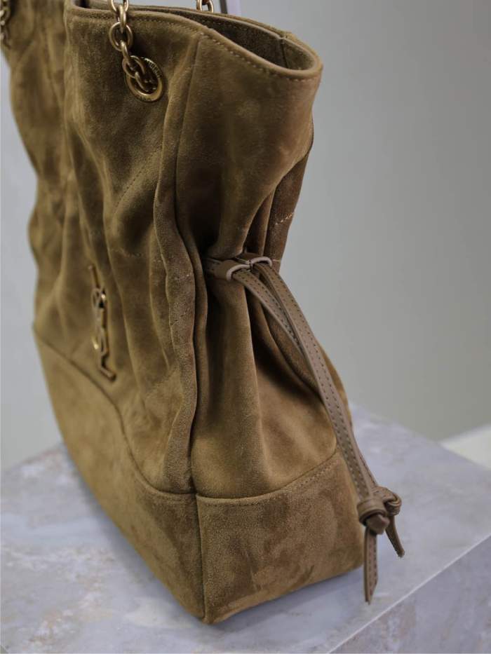 NIGO SAINT LAURENT JAMIE Women's Solid Color Suede Leather Chain Shoulder Strap Shopping Bag Shoulder Bags #nigo75511