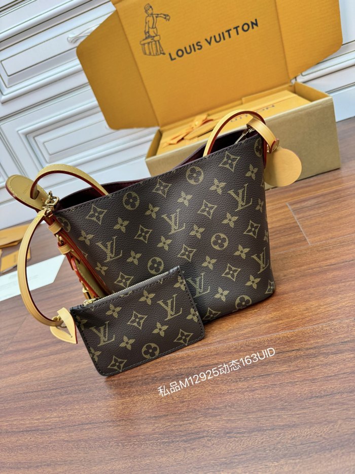 NIGO Louis Vuitton All In BB Women's Brown Letter Printed Removable Zipper Inside Pocket Coated Canvas Shoulder Tote Bag Bags #nigo75487