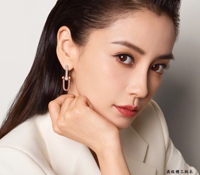 NIGO Tiffany & Co. Hardwear Collection Large Chain Link Earrings with Diamonds Fashionable Luxury Sexy Earrings Jewelry Accessories #nigo75529
