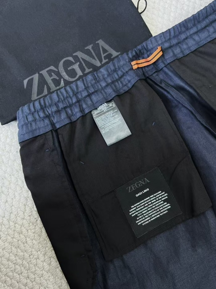 NIGO Ermenegildo Zegna Men's Spring And Summer Solid Color Casual Comfortable Elastic Waist Trousers Pants #nigo75522