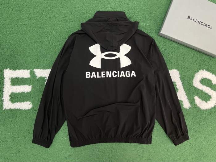 NIGO Balenciaga Men's And Women's Spring and Autumn Solid Color Letter Printed Hooded Regular Fit Long Sleeve Jacket #nigo75519
