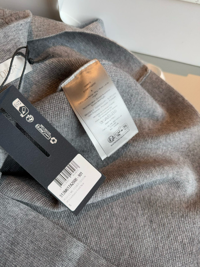 NIGO Dior Men's Spring and Autumn Solid Color Round Neck Cotton Wool Long Sleeve Sweater #nigo75515