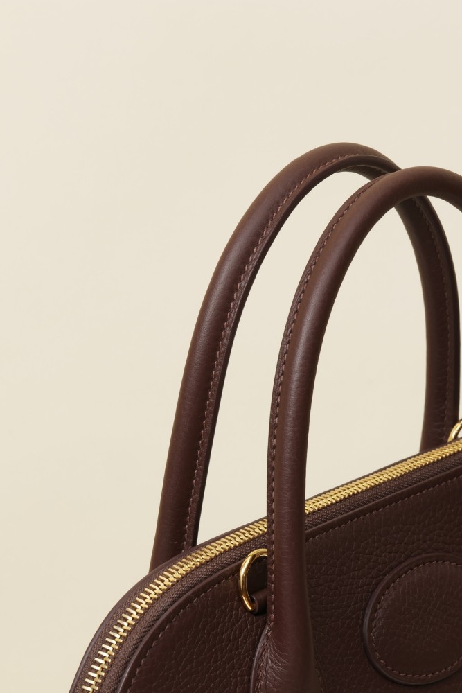 NIGO Hermes bo31 Women's Solid Color Leather Zipper Closure Shoulder Crossbody Handbag Bag Bags #nigo75532