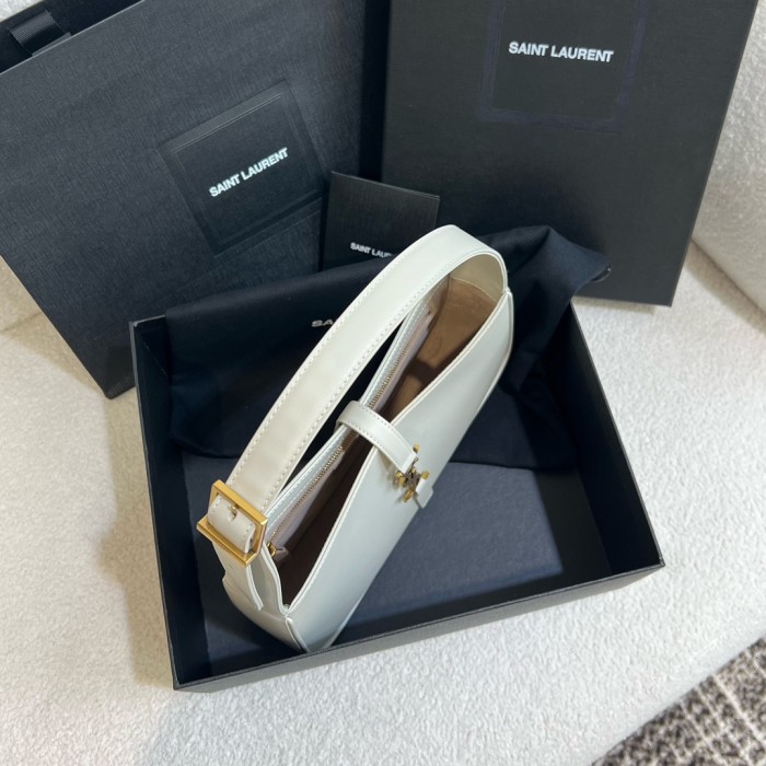 NIGO SAINT LAURENT LE 5 À 7 Women's Adjustable Shoulder Strap Solid Color Smooth Leather Shoulder Handbag Bag Bags #nigo75551