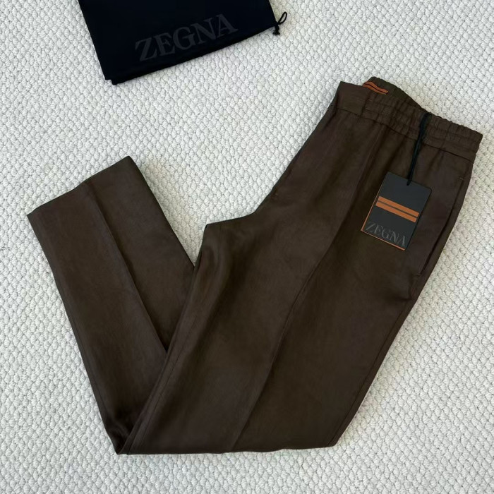 NIGO Ermenegildo Zegna Men's Spring And Summer Solid Color Casual Comfortable Elastic Waist Trousers Pants #nigo75522
