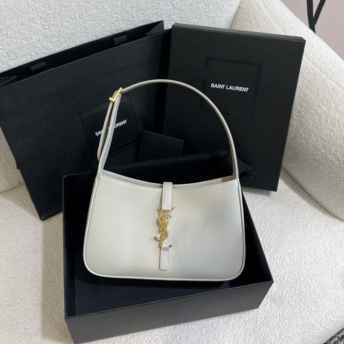 NIGO SAINT LAURENT LE 5 À 7 Women's Adjustable Shoulder Strap Solid Color Smooth Leather Shoulder Handbag Bag Bags #nigo75551