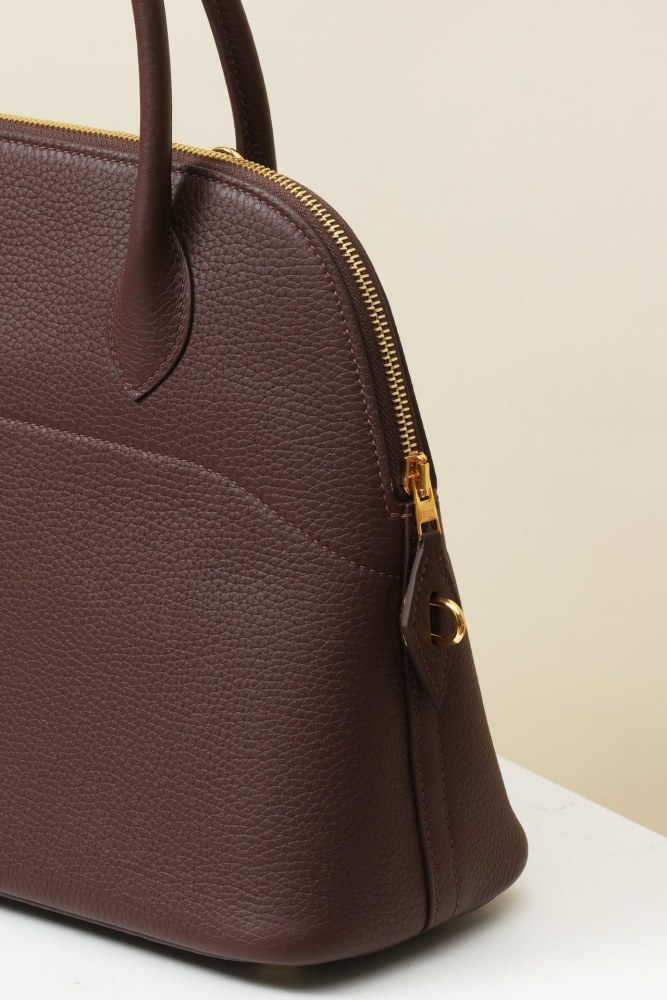 NIGO Hermes bo31 Women's Solid Color Leather Zipper Closure Shoulder Crossbody Handbag Bag Bags #nigo75532