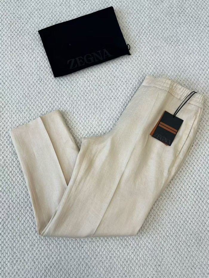 NIGO Ermenegildo Zegna Men's Spring And Summer Solid Color Casual Comfortable Elastic Waist Trousers Pants #nigo75522