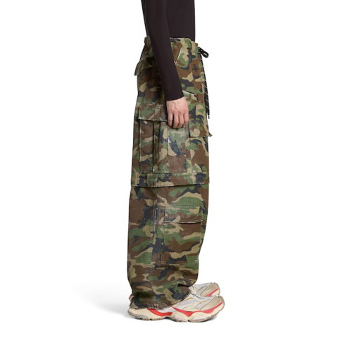 NIGO Balenciaga Men's Spring And Autumn Retro Old Camouflage Work Pants Detachable Baggy Jeans High Street Fashion Straight Casual Pants Ngvp #nigo1183