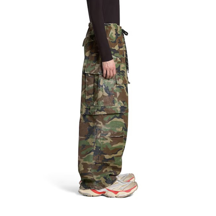 NIGO Balenciaga Men's Spring And Autumn Retro Old Camouflage Work Pants Detachable Baggy Jeans High Street Fashion Straight Casual Pants Ngvp #nigo1183