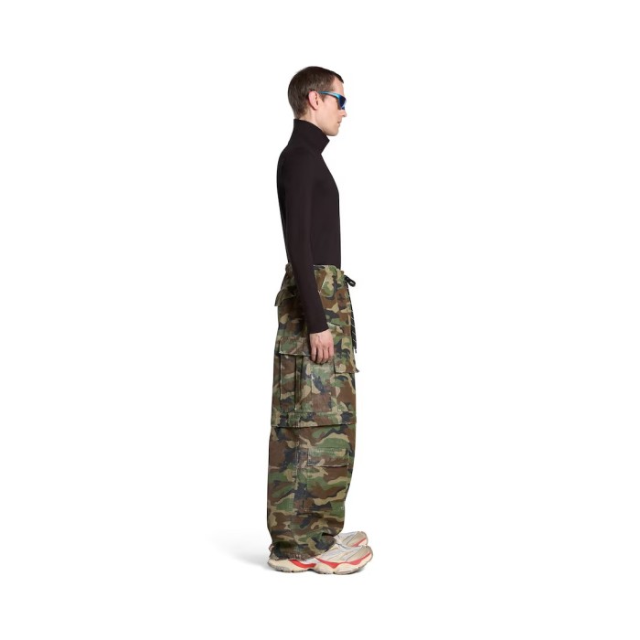 NIGO Balenciaga Men's Spring And Autumn Retro Old Camouflage Work Pants Detachable Baggy Jeans High Street Fashion Straight Casual Pants Ngvp #nigo1183