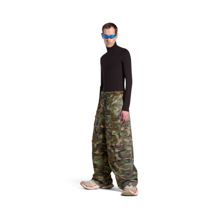 NIGO Balenciaga Men's Spring And Autumn Retro Old Camouflage Work Pants Detachable Baggy Jeans High Street Fashion Straight Casual Pants Ngvp #nigo1183