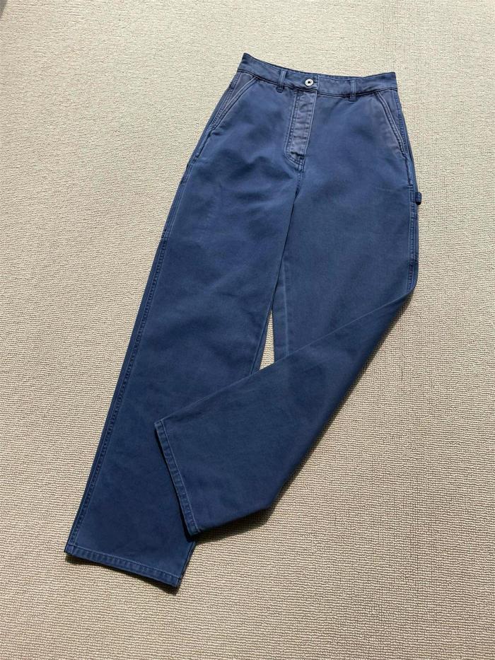 NIGO MiuMiu Women's Spring and Autumn Solid Color Loose Embroidered Logo Jeans Pants #nigo75536