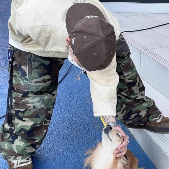 NIGO Balenciaga Men's Spring And Autumn Retro Old Camouflage Work Pants Detachable Baggy Jeans High Street Fashion Straight Casual Pants Ngvp #nigo1183