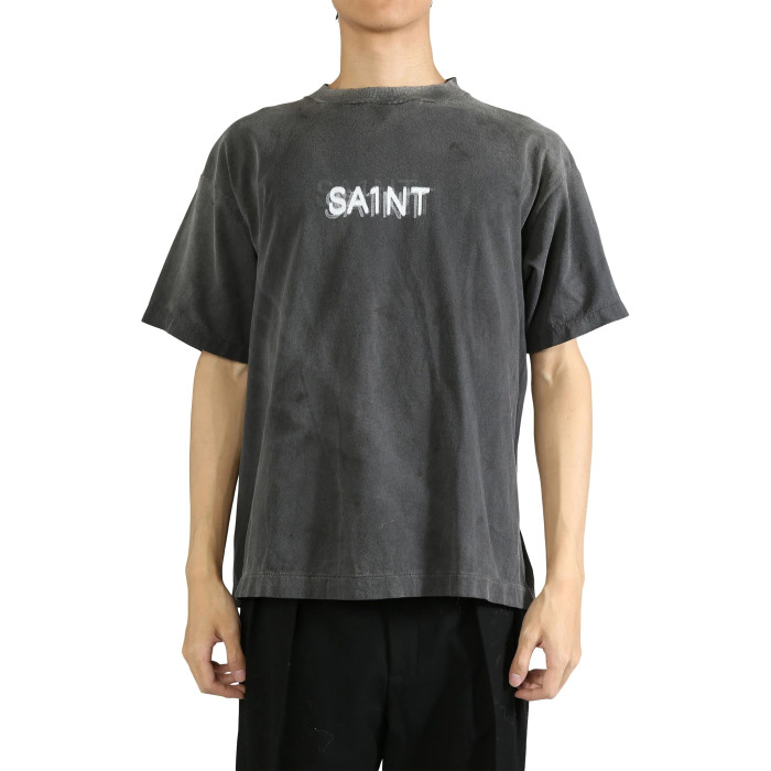 NIGO Saint Michael Men's Summer Graphic Printed Round Neck Cotton Solid Color Straight Pullover Short Sleeve T-Shirt Ngvp #nigo1165