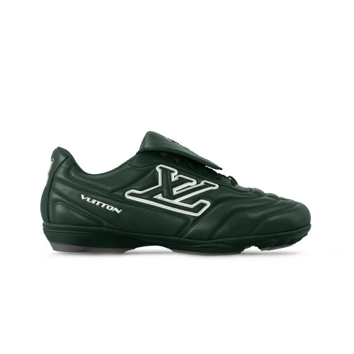 NIGO Louis Vuitton Footprint Men's and Women's Solid Color Leather Round Toe Lace Up Low Top Sneakers Shoes #nigo75533