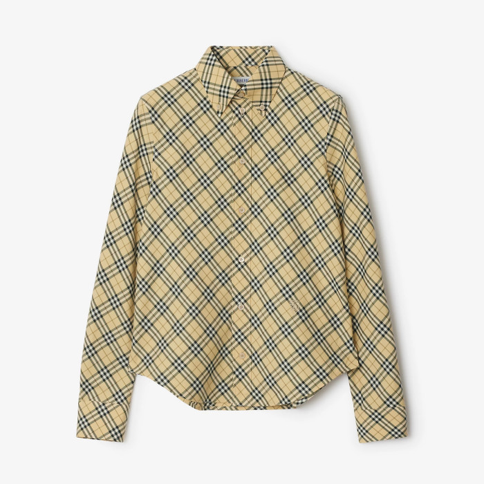 NIGO Burberry Women's Checkered Cotton Single-Breasted Spring And Fall Casual Long-Sleeved Shirt #nigo71973