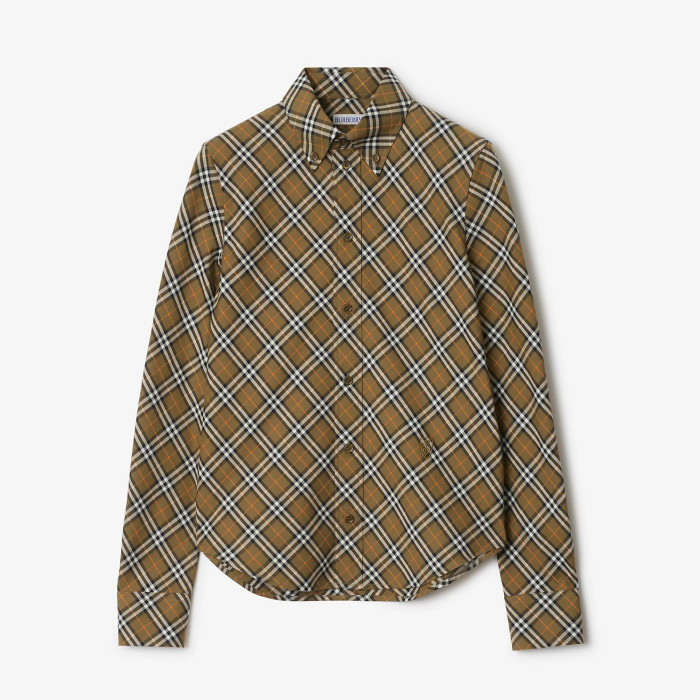 NIGO Burberry Women's Checkered Cotton Single-Breasted Spring And Fall Casual Long-Sleeved Shirt #nigo71973