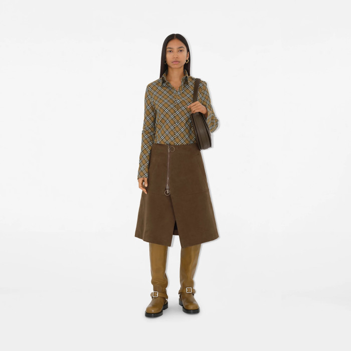 NIGO Burberry Women's Checkered Cotton Single-Breasted Spring And Fall Casual Long-Sleeved Shirt #nigo71973