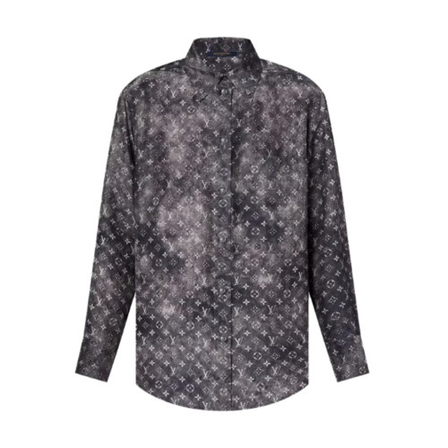 NIGO Louis Vuitton Women‘s Summer Letter Printed Single Breasted Long Sleeve Shirt Lace Up Casual Pants Set Suit #nigo75558