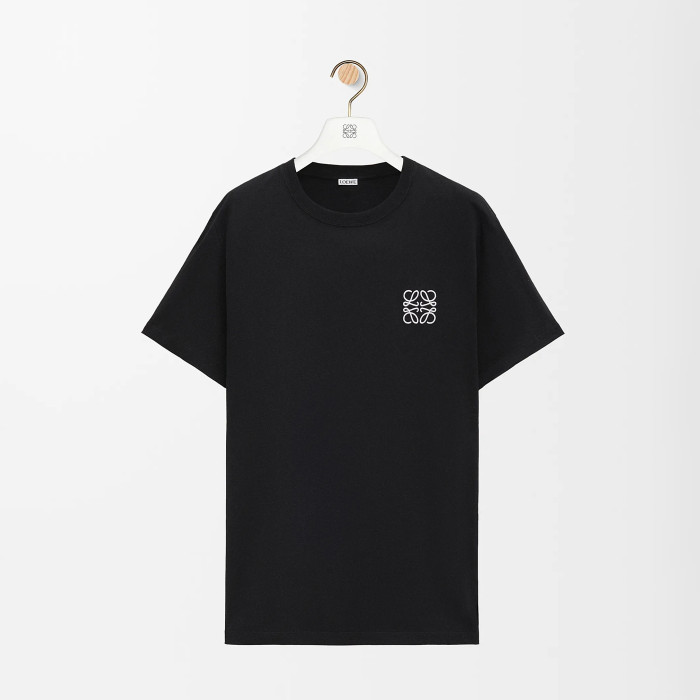 NIGO Loewe Men's Summer Embroidered Logo Pattern Round Neck Solid Color Cotton Short Sleeve T-Shirt #nigo75589