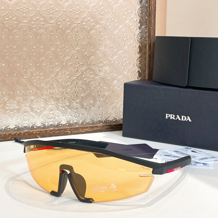 NIGO Prada Men's and Women's Lens Logo Nylon Irregular Shape Sunglasses Eyeglasses Glasses #nigo75574
