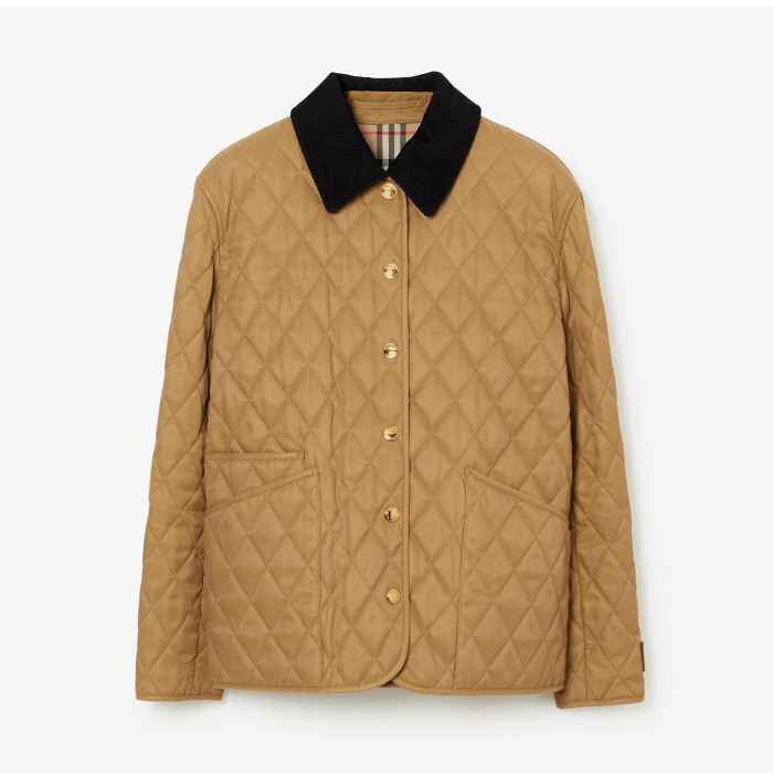 NIGO Burberry Women's Autumn and Winter Solid Color Splicing Lapel Loose Single Breasted Long Sleeve Jacket #nigo75566