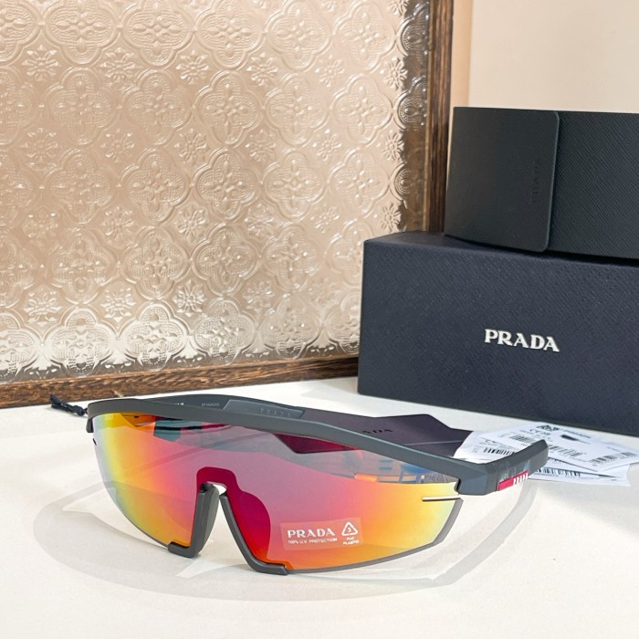 NIGO Prada Men's and Women's Lens Logo Nylon Irregular Shape Sunglasses Eyeglasses Glasses #nigo75574