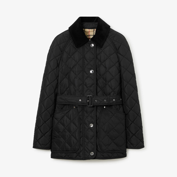 NIGO Burberry Women's Autumn And Winter Solid Color Single Breasted Lapel Drawstring Waist Long Sleeved Jacket #nigo75567