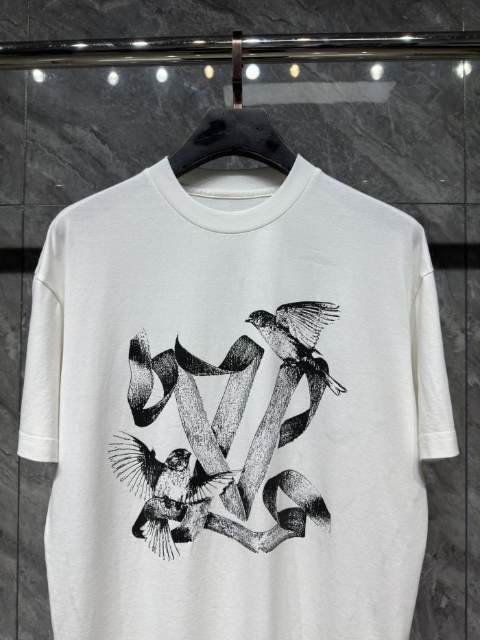 Louis Vuitton Loose Cotton Printed Short Sleeved T-Shirt #nigo21716
