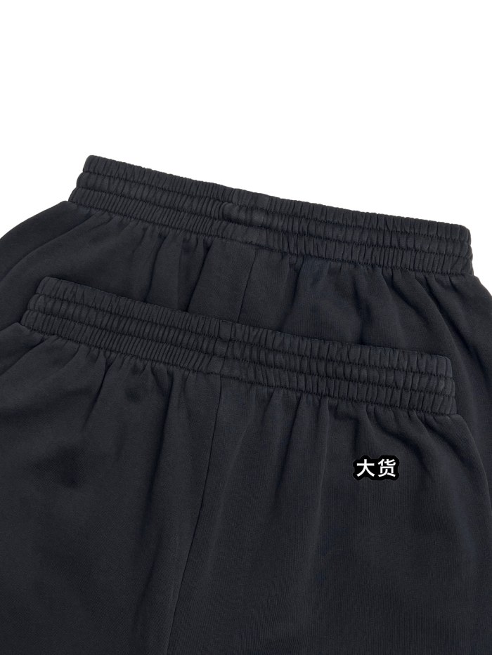 NIGO Balenciaga Men's And Women's Spring And Autumn Solid Color Embroidery Letter Print Elastic Waist Casual Sweatpants Pants #nigo75615