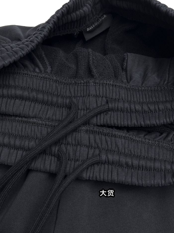 NIGO Balenciaga Men's And Women's Spring And Autumn Solid Color Embroidery Letter Print Elastic Waist Casual Sweatpants Pants #nigo75615
