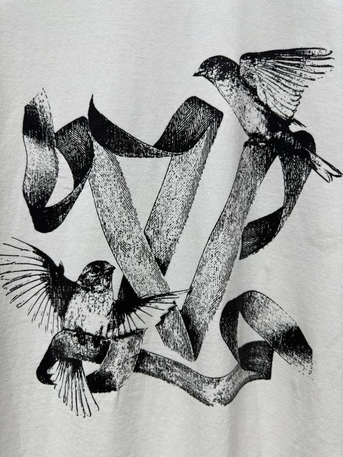 Louis Vuitton Loose Cotton Printed Short Sleeved T-Shirt #nigo21716