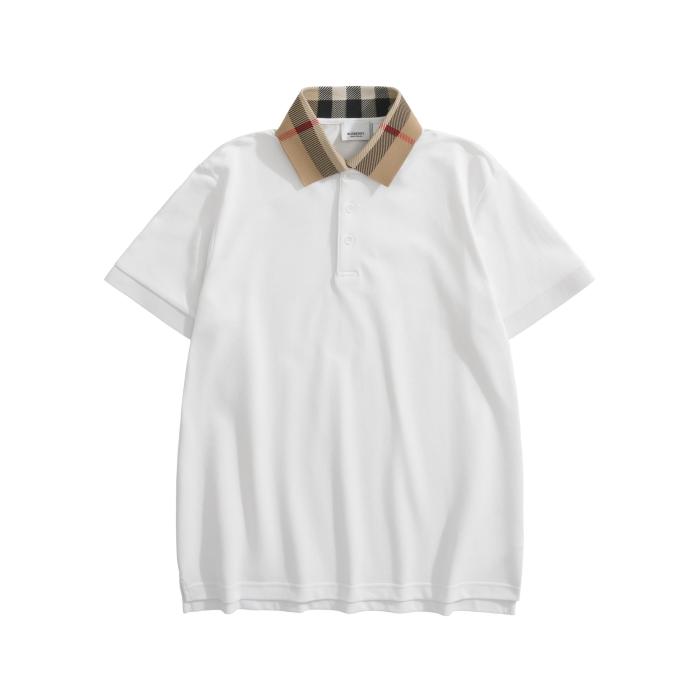 NIGO Burberry Men's Summer Check Printed Polo Neck Solid Color Casual Short Sleeve T-Shirt #nigo75622