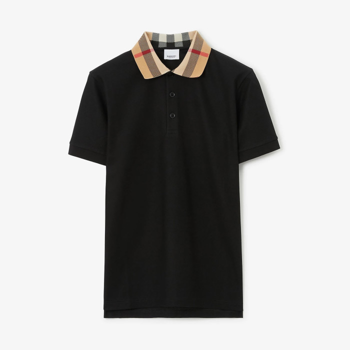 NIGO Burberry Men's Summer Check Printed Polo Neck Solid Color Casual Short Sleeve T-Shirt #nigo75622