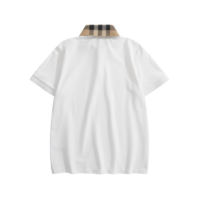 NIGO Burberry Men's Summer Check Printed Polo Neck Solid Color Casual Short Sleeve T-Shirt #nigo75622