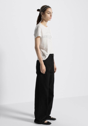 NIGO DIOR Women's Summer Round Neck Bee Pattern Printed Solid Color Cotton Short Sleeve T-Shirt #nigo75631
