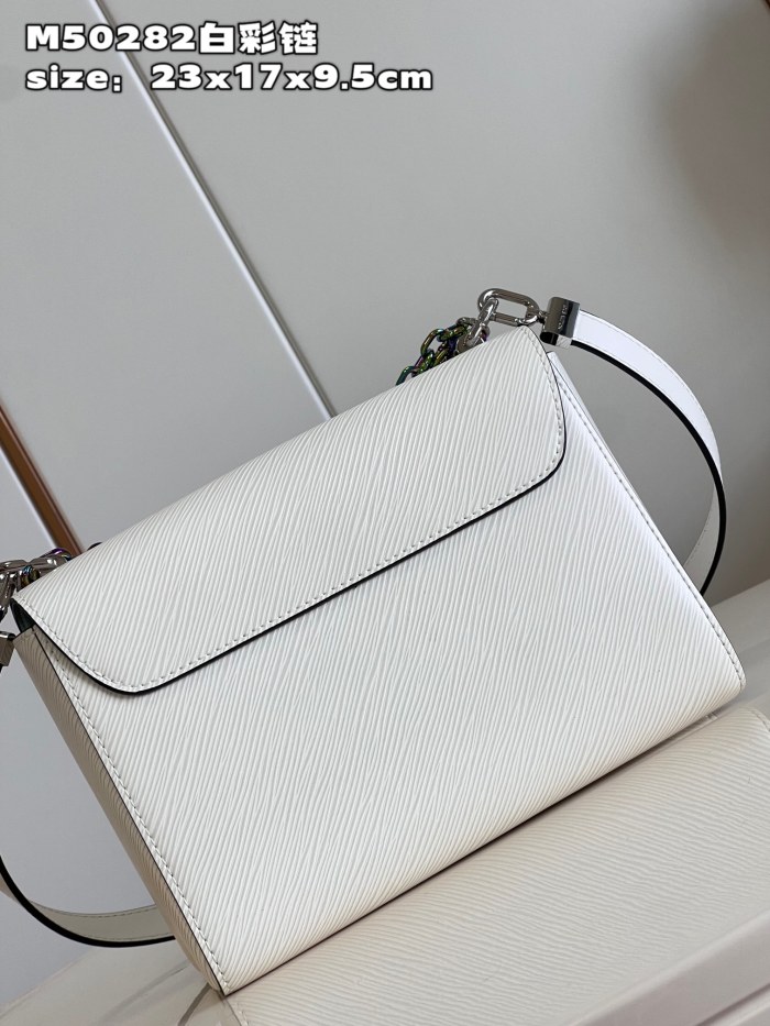 NIGO Louis Vuitton TWIST Women's Solid Color Detachable Adjustable Lock Closure Leather Quilted Cowhide Shoulder Crossbody Bag Bags #nigo75649