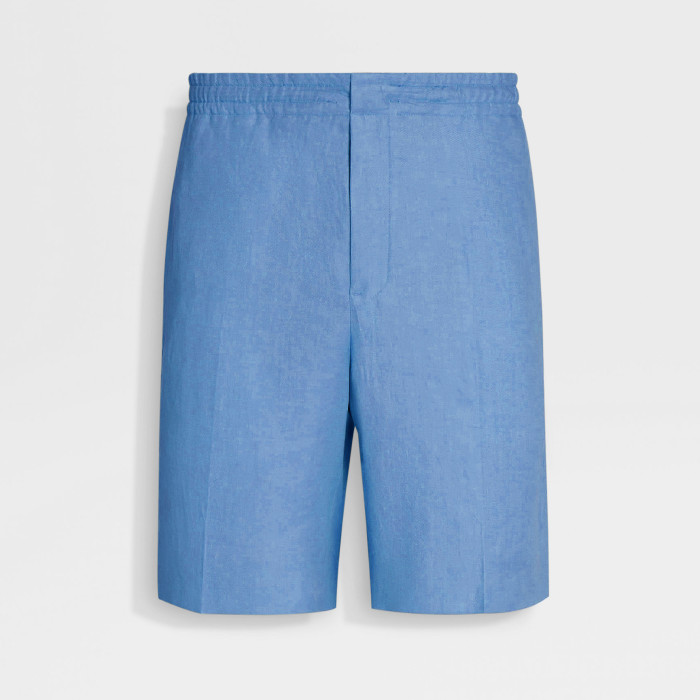 NIGO Ermenegildo Zegna Men's Summer Mid Waist Straight Solid Color Linen Casual Shorts Ngvp #nigo1234