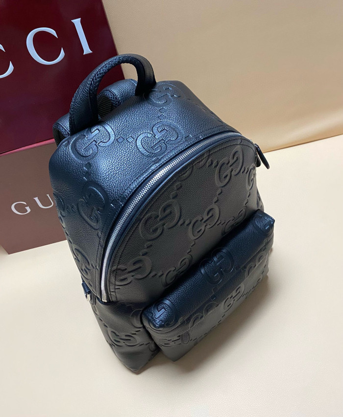 NIGO Gucci Men's Solid Color Adjustable Shoulder Strap Zipper Closure Leather Shoulder Bag Backpacks Bags #nigo75788