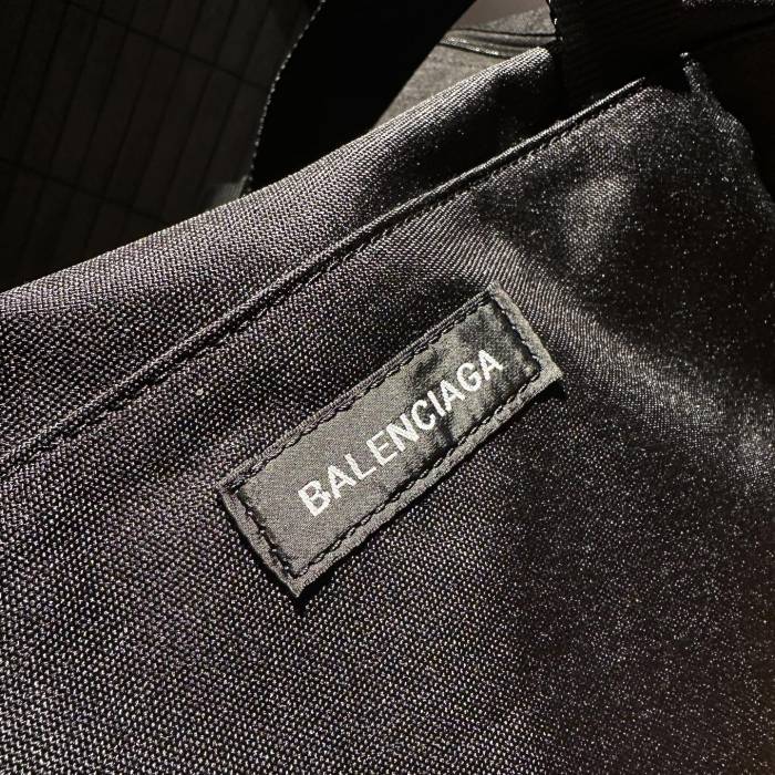 NIGO Balenciaga Men's Black Letter Logo Zipper Closure Polyester Backpack Shoulder Bag Tote Bags #nigo75667