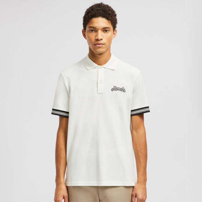 NIGO Moncler Men's Summer Embroidered Letter Print Polo Neck Solid Color Short Sleeve T-Shirt #nigo75655