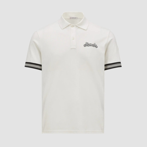 NIGO Moncler Men's Summer Embroidered Letter Print Polo Neck Solid Color Short Sleeve T-Shirt #nigo75655