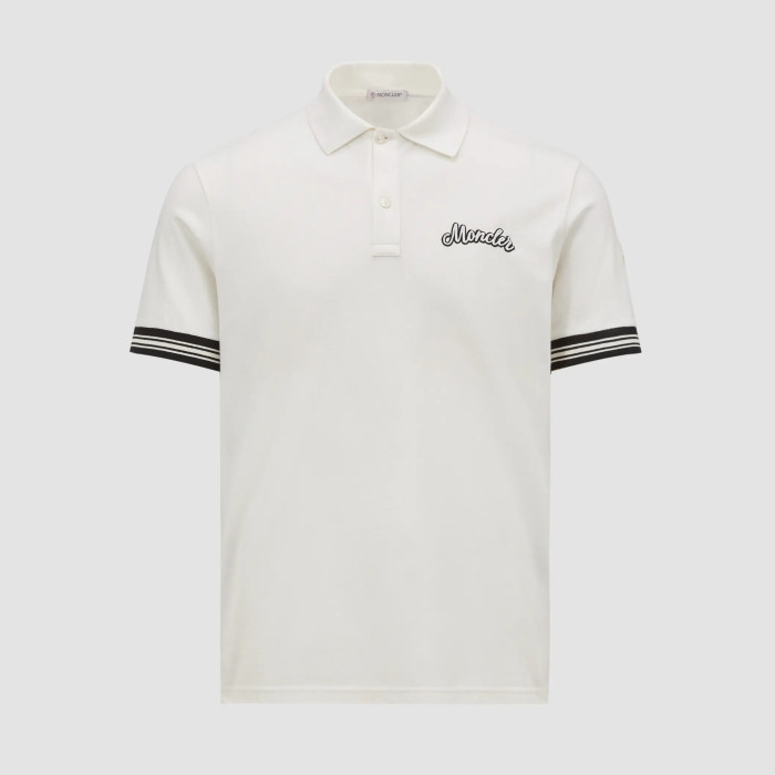 NIGO Moncler Men's Summer Embroidered Letter Print Polo Neck Solid Color Short Sleeve T-Shirt #nigo75655